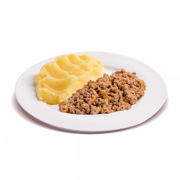 Картофельное пюре с мясным фаршем